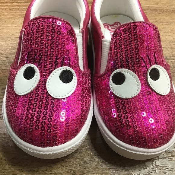 Nwot Brash Shoes Size 5 1/2” Slip On Sneaker Shoes Sequin Pink Little Kids - Picture 3 of 10